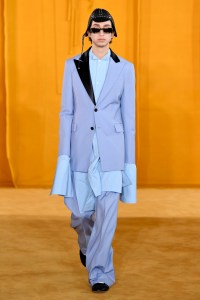 Model on the catwalk