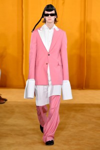 Model on the catwalk