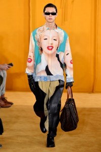 Model on the catwalk