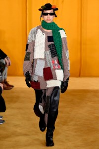 Model on the catwalk
