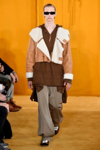 Model on the catwalk
