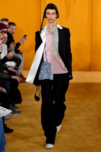Model on the catwalk