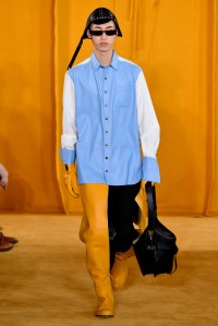 Model on the catwalk