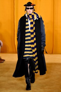 Model on the catwalk