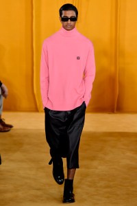 Model on the catwalk
