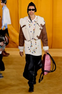 Model on the catwalk