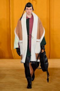 Model on the catwalk