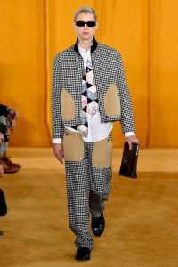 Model on the catwalk