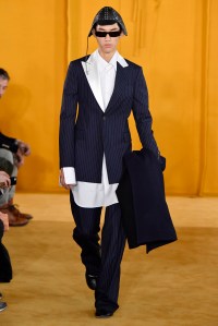 Model on the catwalk