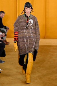 Model on the catwalk