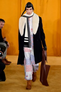 Model on the catwalk