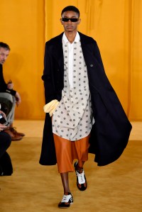 Model on the catwalk