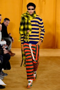 Model on the catwalk