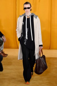 Model on the catwalk