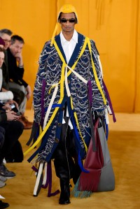 Model on the catwalk