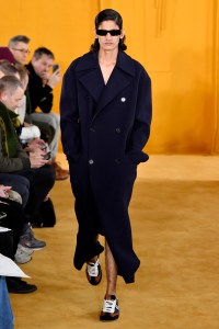 Model on the catwalk