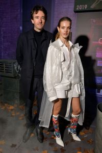 Natalia Vodianova and Antoine Arnault in the front rowLouis Vuitton show, Front Row, Fall Winter 2019, Paris Fashion Week Men's, France - 17 Jan 2019