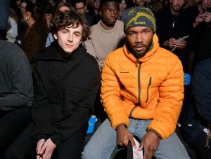 Timothee Chalamet and Frank Ocean in the front rowLouis Vuitton show, Front Row, Fall Winter 2019, Paris Fashion Week Men's, France - 17 Jan 2019