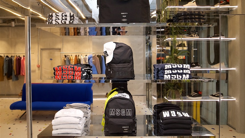 The MSGM London boutique.