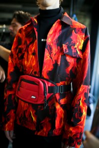 Backstage at MSGM Men's Fall 2019