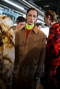 Backstage at MSGM Men's Fall 2019