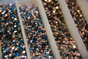 Swarovski crystals in the NYCB costume shop.