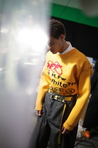 Backstage at Off-White Men's Fall 2019