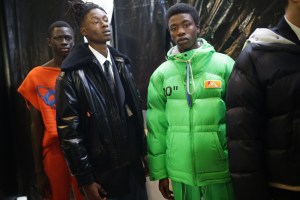 Backstage at Off-White Men's Fall 2019