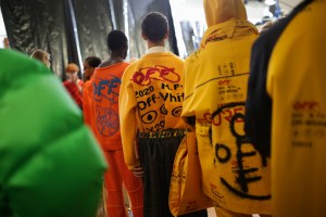 Backstage at Off-White Men's Fall 2019