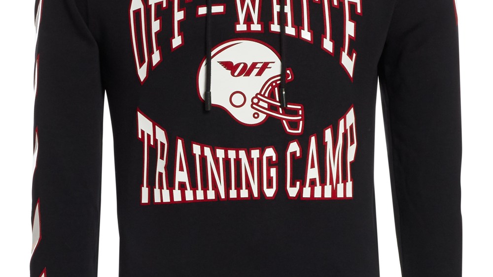 A football-inspired hoodie from Off-White.