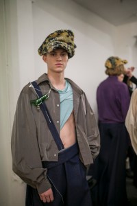 Backstage at Per Götesson Men's Fall 2019