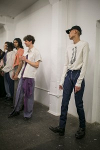 Backstage at Per Götesson Men's Fall 2019