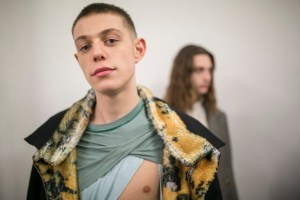 Backstage at Per Götesson Men's Fall 2019