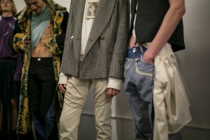 Backstage at Per Götesson Men's Fall 2019