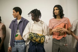 Backstage at Per Götesson Men's Fall 2019
