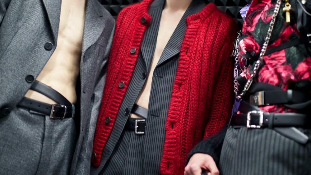 Backstage at Prada Men's Fall 2019