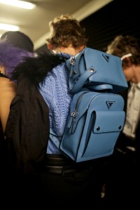 Backstage at Prada Men's Fall 2019