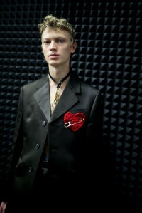 Backstage at Prada Men's Fall 2019