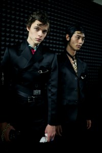 Backstage at Prada Men's Fall 2019