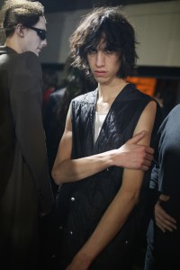 Backstage at Rick Owens Men's Fall 2019