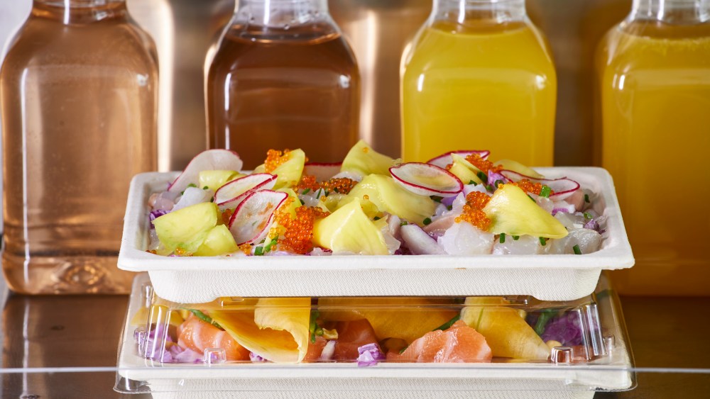 A takeaway dish at Raw To Go