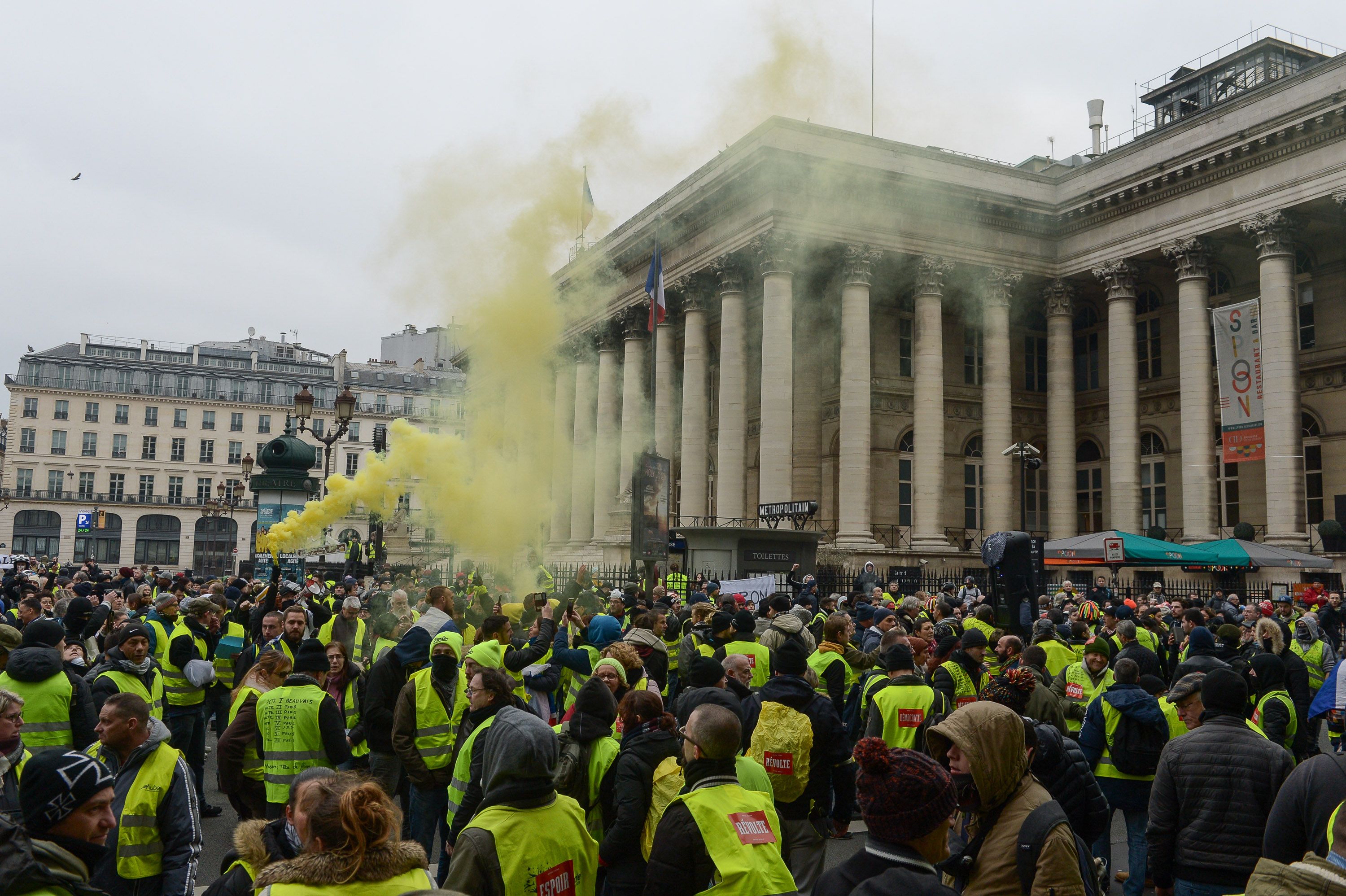 Demonstration of Yellow Vests in ParisGilets Jaunes Protest, France - 05 Jan 2019
