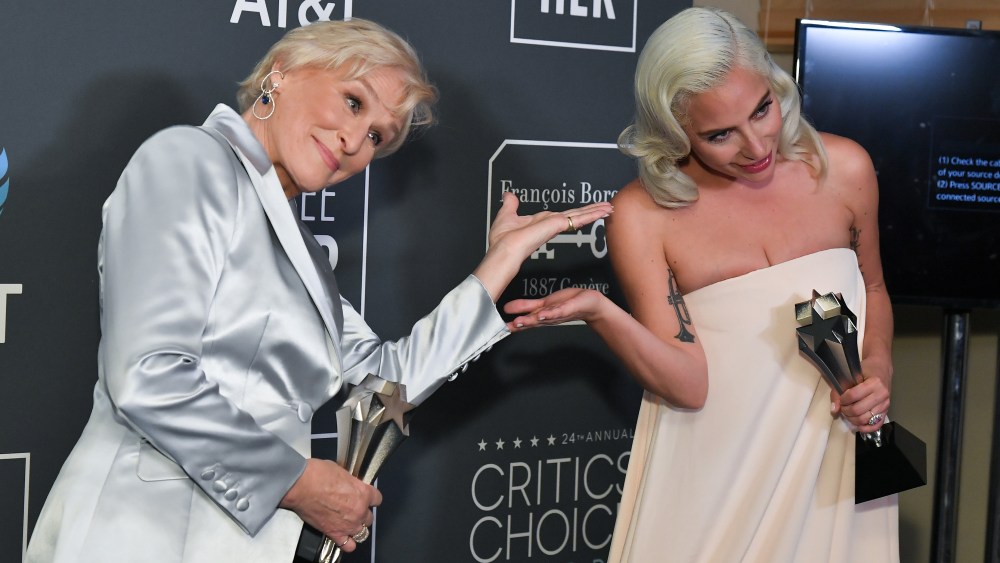 Glenn Close and Lady Gaga24th Annual Critics' Choice Awards, Press Room, Barker Hanger, Los Angeles, USA - 13 Jan 2019