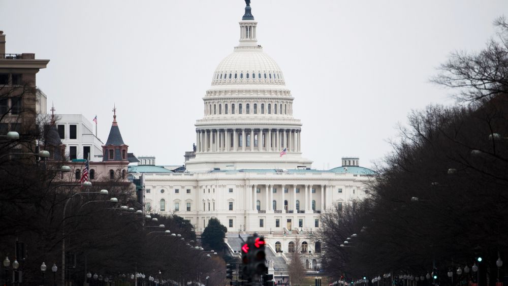 The US Capitol on Pennsylvania Avenue in Washington, DC, USA, 12 January 2019. The current partial shutdown of the US federal government, now the longest in US history, has many federal employees including Secret Service agents and officers working unpaid.The current partial shutdown of the US federal government becomes the longest in US history, Washington, USA - 12 Jan 2019