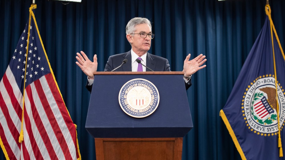 Federal Reserve Chairman Jerome Powell speaks at a news conference, in Washington. The Federal Reserve is keeping its key interest rate unchanged and promising to be "patient." It is signaling it could leave rates alone in coming months given muted inflationFederal Reserve Powell, Washington, USA - 30 Jan 2019