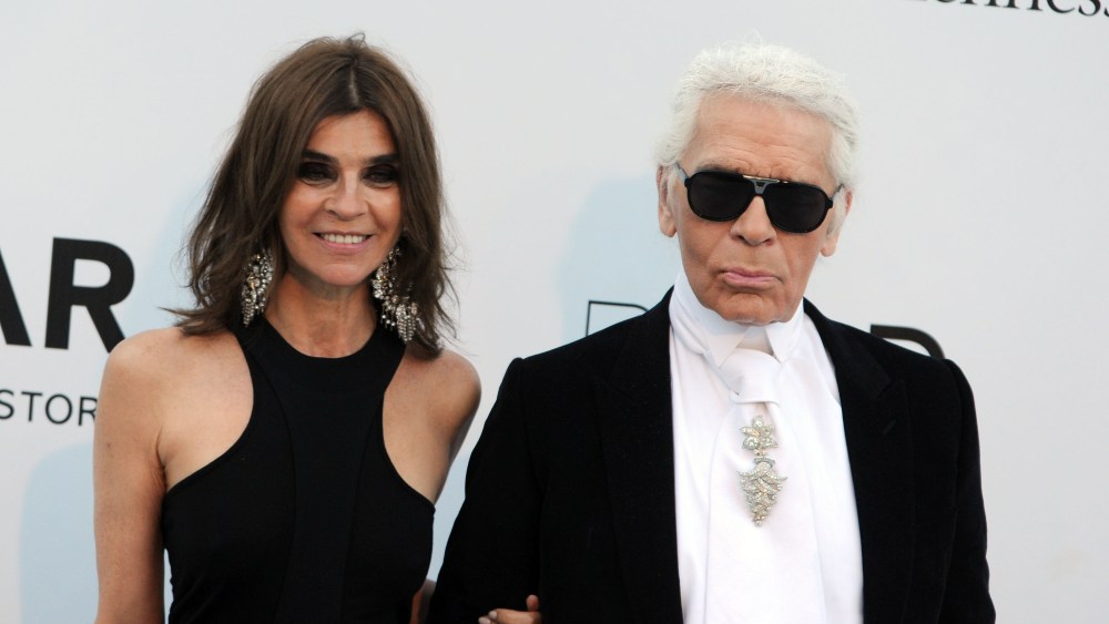 Carine Roitfeld and Karl Lagerfeld