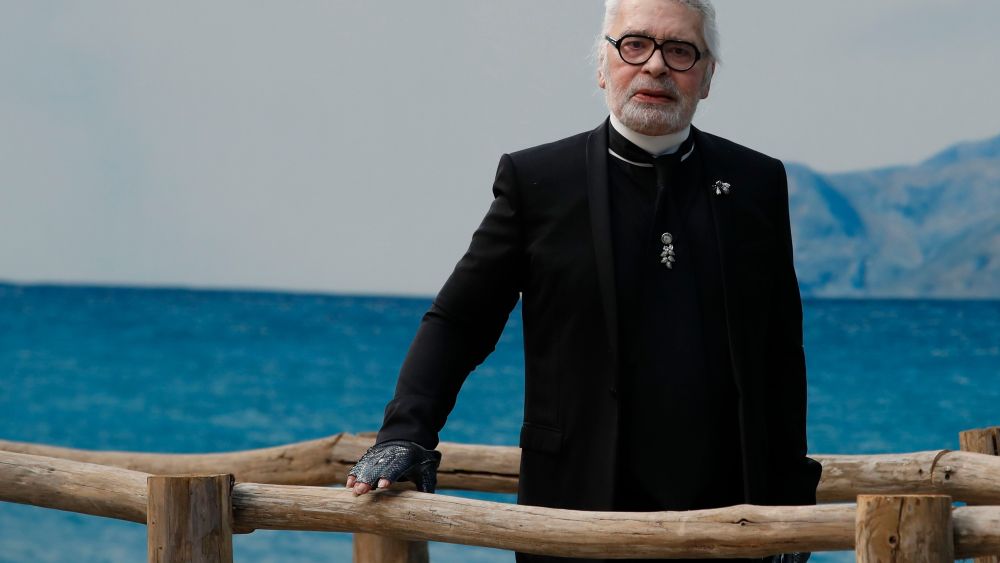 Fashion designer Karl Lagerfeld poses after the presentation of Chanel Spring/Summer 2019 ready-to-wear fashion collection in Paris, Tuesday, Oct.2, 2018Fashion 2018 Chanel, Paris, France - 02 Oct 2018