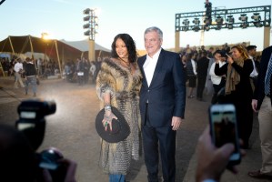 Rihanna and Sidney Toledano at the Dior Cruise Collection 2018 in Los Angeles.