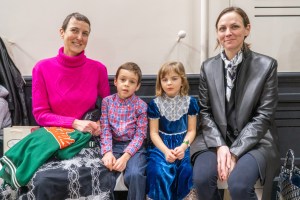 Sarah Andelman and Jennifer Williams with their children