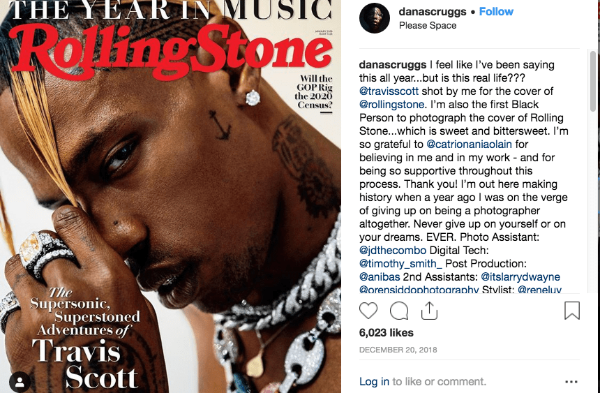 Rolling Stone Marks First Cover by Black Photographer